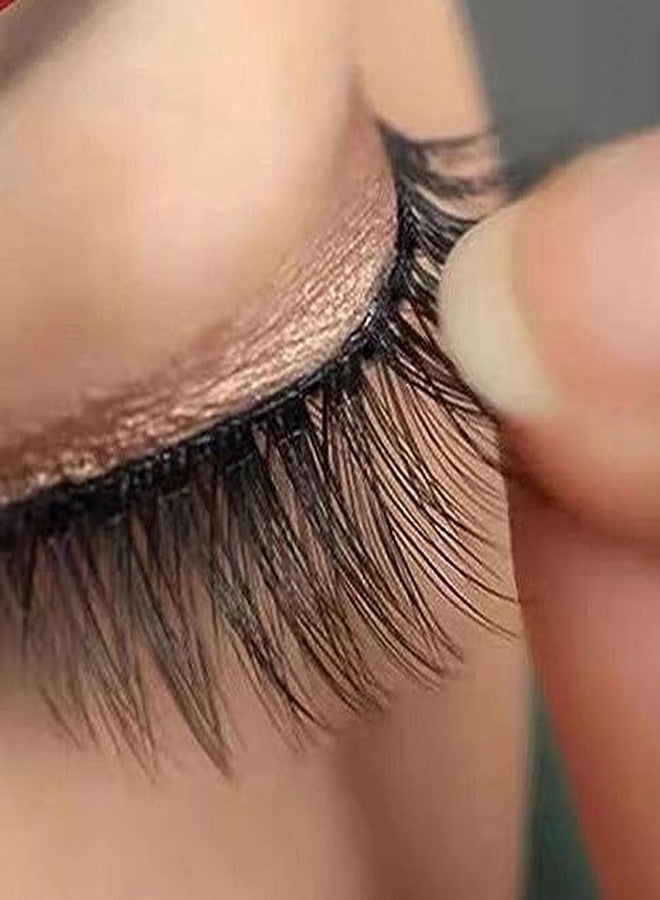 BWESOO 80 PCS Fake Lashes No Glue Apply False Lashes Eyelash Self Adhesive Lash Strips for Fake Eyelashes Extension Supplies False Eyelash Adhesives Suitable for All Strip - Image 2